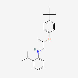 molecular formula C22H31NO B1389487 N-{2-[4-(Tert-butyl)phenoxy]propyl}-2-isopropylaniline CAS No. 1040682-13-0