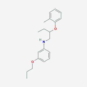 molecular formula C20H27NO2 B1389488 N-[2-(2-Methylphenoxy)butyl]-3-propoxyaniline CAS No. 1040683-90-6