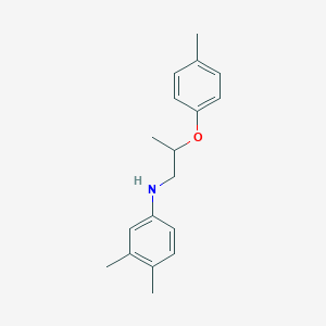molecular formula C18H23NO B1389490 3,4-Dimethyl-N-[2-(4-methylphenoxy)propyl]aniline CAS No. 1040687-59-9