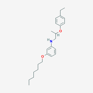 molecular formula C24H35NO2 B1389495 N-[2-(4-Ethylphenoxy)propyl]-3-(heptyloxy)aniline CAS No. 1040680-27-0