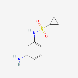 molecular formula C9H12N2O2S B1389507 N-(3-aminophenyl)cyclopropanesulfonamide CAS No. 1203416-45-8