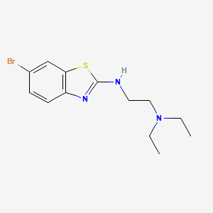 molecular formula C13H18BrN3S B1389514 N1-(6-bromobenzo[d]thiazol-2-yl)-N2,N2-diethylethane-1,2-diamine CAS No. 1204296-18-3