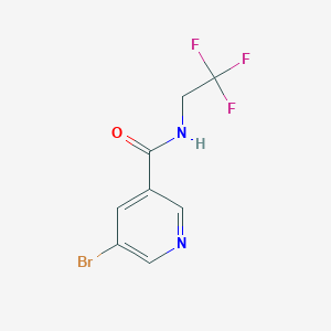 molecular formula C8H6BrF3N2O B1389516 5-bromo-N-(2,2,2-trifluoroethyl)pyridine-3-carboxamide CAS No. 1207049-99-7