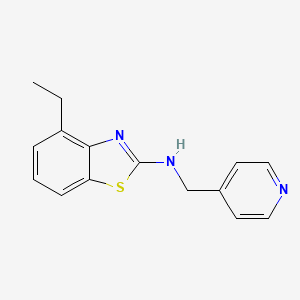 molecular formula C15H15N3S B1389523 4-ethyl-N-(pyridin-4-ylmethyl)-1,3-benzothiazol-2-amine CAS No. 1204298-25-8