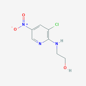 molecular formula C7H8ClN3O3 B1389531 2-[(3-クロロ-5-ニトロ-2-ピリジル)アミノ]-1-エタノール CAS No. 1160474-59-8