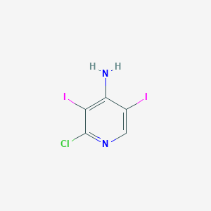 molecular formula C5H3ClI2N2 B1389533 2-Chloro-3,5-diiodopyridin-4-amine CAS No. 1171919-00-8