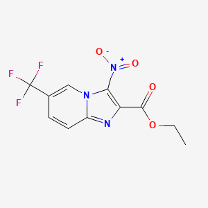 Ethyl 3-nitro-6-(trifluoromethyl)imidazo[1,2-a]pyridine-2-carboxylate