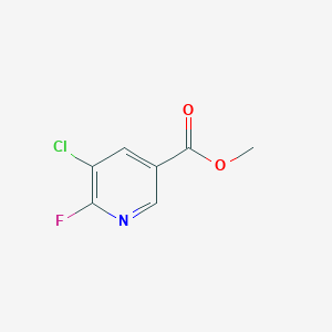 molecular formula C7H5ClFNO2 B1389542 Methyl 5-chloro-6-fluoronicotinate CAS No. 1171918-85-6