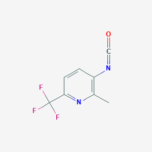 molecular formula C8H5F3N2O B1389546 3-Isocyanato-2-methyl-6-(trifluoromethyl)pyridine CAS No. 874832-10-7