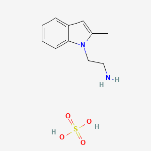 molecular formula C11H16N2O4S B1389547 2-(2-methyl-1H-indol-1-yl)ethanamine sulfate CAS No. 1185568-62-0