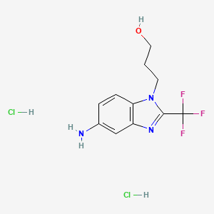 3-(5-Amino-2-trifluoromethyl-benzoimidazol-1-YL)-propan-1-OL dihydrochloride