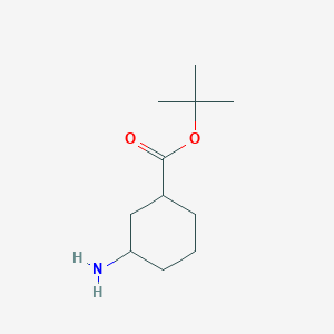 molecular formula C11H21NO2 B1389550 3-アミノシクロヘキサンカルボン酸tert-ブチルエステル CAS No. 124789-18-0