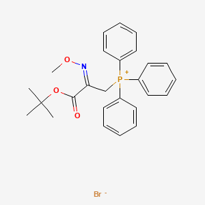 molecular formula C26H29BrNO3P B1389551 [3-(tert-Butoxy)-2-(methoxyimino)-3-oxopropyl]-(triphenyl)phosphonium bromide CAS No. 1231928-55-4