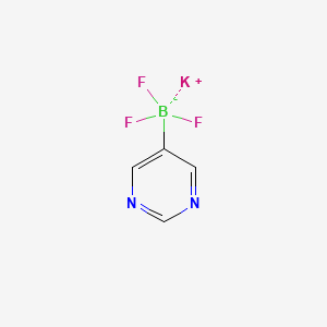 molecular formula C4H3BF3KN2 B1389552 Potassium pyrimidine-5-trifluoroborate CAS No. 1242733-91-0