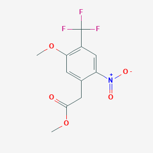 Methyl 2-(5-methoxy-2-nitro-4-(trifluoromethyl)phenyl)acetate