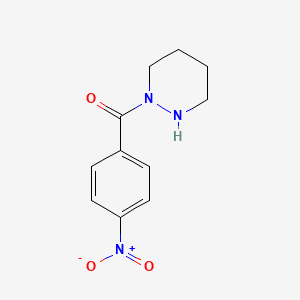 molecular formula C11H13N3O3 B1389559 (4-nitrophenyl)[tetrahydro-1(2H)-pyridazinyl]methanone CAS No. 443295-30-5