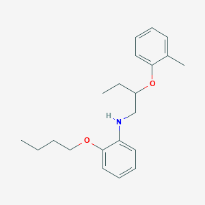 molecular formula C21H29NO2 B1389562 2-Butoxy-N-[2-(2-methylphenoxy)butyl]aniline CAS No. 1040689-43-7