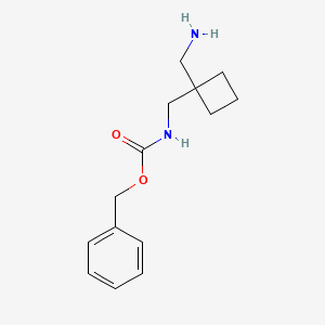 molecular formula C14H20N2O2 B13895682 benzyl N-[[1-(aminomethyl)cyclobutyl]methyl]carbamate 