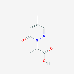 2-(4-Methyl-6-oxopyridazin-1-yl)propanoic acid