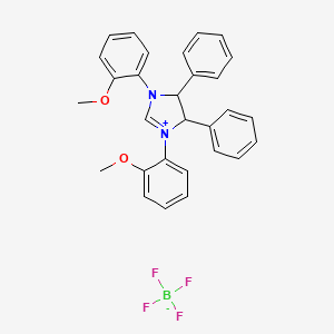 1,3-Bis(2-methoxyphenyl)-4,5-diphenyl-4,5-dihydroimidazol-1-ium;tetrafluoroborate