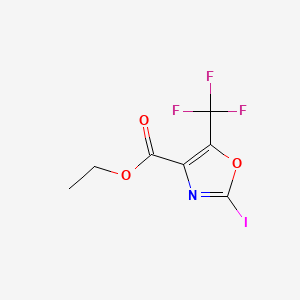 Ethyl 2-iodo-5-(trifluoromethyl)-4-oxazolecarboxylate