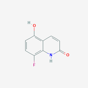 molecular formula C9H6FNO2 B13895791 8-Fluoro-5-hydroxy-1H-quinolin-2-one 