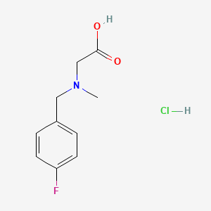 molecular formula C10H13ClFNO2 B1389582 N-(4-Fluorobenzyl)-N-methylglycine hydrochloride CAS No. 1185299-93-7