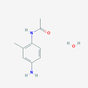 molecular formula C9H14N2O2 B1389587 N-(4-Amino-2-methyl-phenyl)-acetamide hydrate CAS No. 1185068-30-7