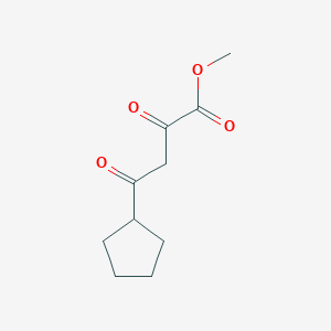 molecular formula C10H14O4 B13895889 Methyl 4-cyclopentyl-2,4-dioxobutanoate 