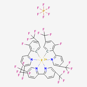 molecular formula C38H16F26IrN4P B13895907 Ir[FCF3(CF3)ppy]2(5,5'-dCF3bpy)PF6 