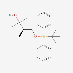 molecular formula C22H32O2Si B13895949 (3R)-4-[tert-butyl(diphenyl)silyl]oxy-2,3-dimethylbutan-2-ol 