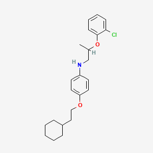 molecular formula C23H30ClNO2 B1389595 N-[2-(2-Chlorophenoxy)propyl]-4-(2-cyclohexylethoxy)aniline CAS No. 1040693-60-4