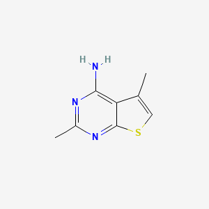 molecular formula C8H9N3S B13895973 2,5-Dimethylthieno[2,3-d]pyrimidin-4-amine 