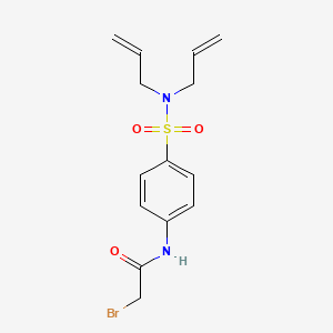 molecular formula C14H17BrN2O3S B1389601 2-Bromo-N-{4-[(diallylamino)sulfonyl]-phenyl}acetamide CAS No. 1138445-73-4