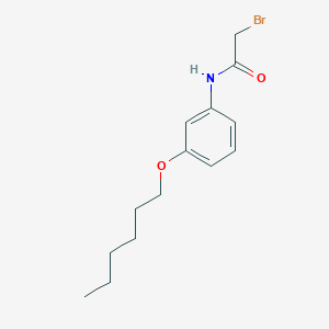 molecular formula C14H20BrNO2 B1389603 2-Bromo-N-[3-(hexyloxy)phenyl]acetamide CAS No. 1138442-28-0