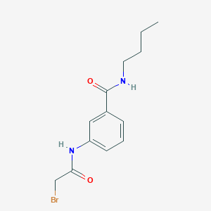 molecular formula C13H17BrN2O2 B1389604 3-[(2-Bromoacetyl)amino]-N-butylbenzamide CAS No. 1138442-77-9