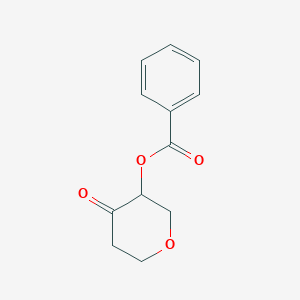 molecular formula C12H12O4 B13896051 (4-Oxooxan-3-yl) benzoate 