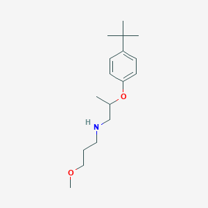molecular formula C17H29NO2 B1389606 N-{2-[4-(Tert-butyl)phenoxy]propyl}-N-(3-methoxypropyl)amine CAS No. 1040681-07-9