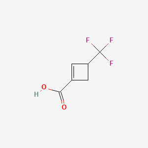 molecular formula C6H5F3O2 B13896068 3-(Trifluoromethyl)cyclobutene-1-carboxylic acid 