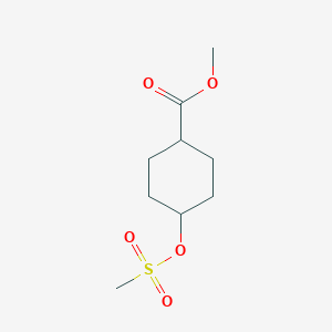 molecular formula C9H16O5S B13896070 Methyl cis-4-methylsulfonyloxycyclohexanecarboxylate 