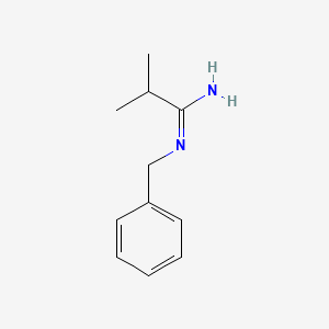 molecular formula C11H16N2 B13896114 (1E)-N'-Benzyl-2-methylpropanimidamide CAS No. 38463-75-1