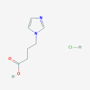 molecular formula C7H11ClN2O2 B1389614 4-(1H-imidazol-1-yl)butanoic acid hydrochloride CAS No. 74706-77-7