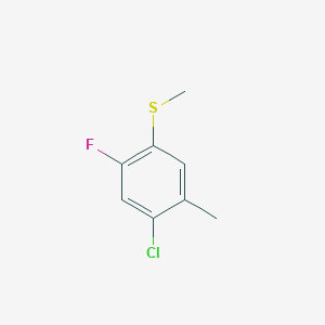 molecular formula C8H8ClFS B13896154 (4-Chloro-2-fluoro-5-methylphenyl)(methyl)sulfane 