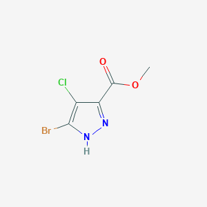 molecular formula C5H4BrClN2O2 B13896177 Methyl 5-bromo-4-chloro-1H-pyrazole-3-carboxylate 