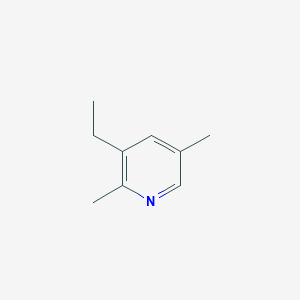 molecular formula C9H13N B13896202 Pyridine, 3-ethyl-2,5-dimethyl- CAS No. 73014-66-1