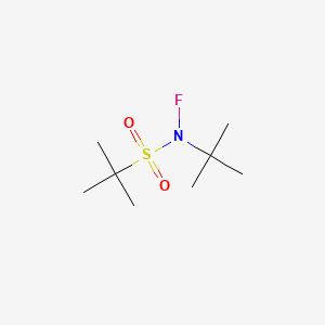 molecular formula C8H18FNO2S B13896210 N-(tert-Butyl)-N-fluoro-2-methylpropane-2-sulfonamide CAS No. 2845105-20-4