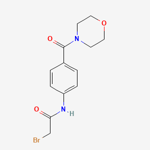 molecular formula C13H15BrN2O3 B1389622 2-Bromo-N-[4-(4-morpholinylcarbonyl)phenyl]-acetamide CAS No. 926310-51-2