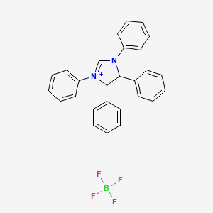 molecular formula C27H23BF4N2 B13896253 (4S,5S)-1,3,4,5-Tetraphenyl-4,5-dihydro-1H-imidazol-3-ium tetrafluoroborate 