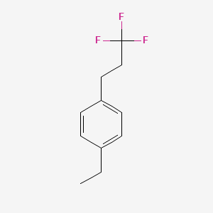 molecular formula C11H13F3 B1389627 1-Ethyl-4-(3,3,3-trifluoropropyl)benzene CAS No. 1099597-24-6