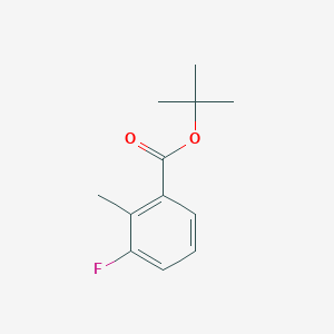 molecular formula C12H15FO2 B13896273 Tert-butyl 3-fluoro-2-methylbenzoate 